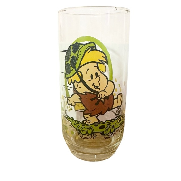 Collectible 1986 The Flintstone Kids Pizza Hut Glass Barney - Picture 2 of 7